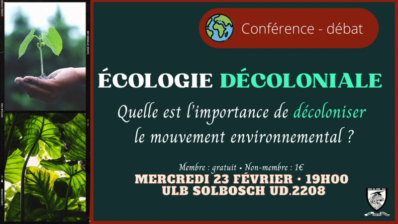 Conférence - débat : Écologie décoloniale