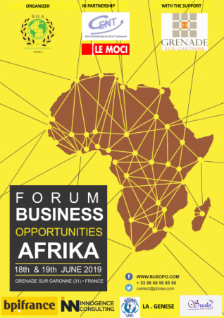 FORUM BUSINESS OPPORTUNITIES AFRIKA  18-19 JUIN 2019