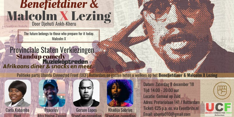 Benefietdiner & Malcolm X Lezing