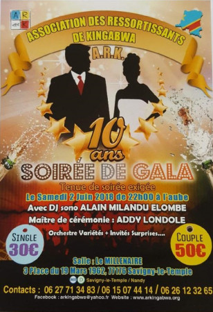 Soirée de Gala des 10 ans de l'association ARK