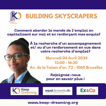 Invitation: Séance d'info du programme « Building Skyscrapers » (4 avril 2024 à Bruxelles)